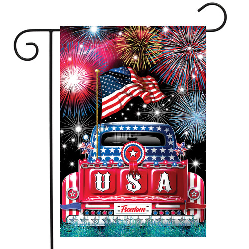 USA Pickup Garden Flag