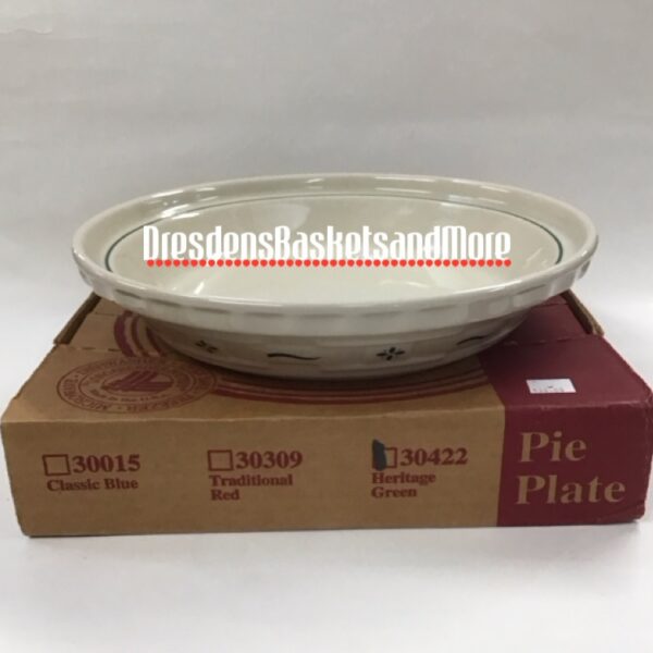 Longaberger Heritage Green Pie Plate NIB*