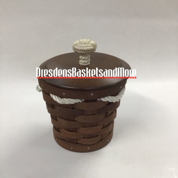 Longaberger 2009 Small Pail Basket w/ Protector & Lid