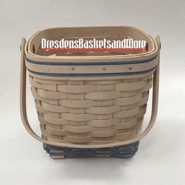 Longaberger 2002 Regional Sales Award Whitewashed Basket w/ Protector*
