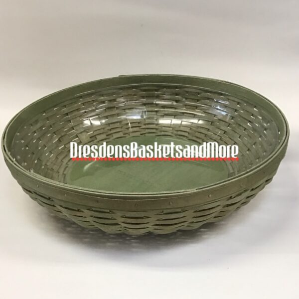 Longaberger 2010 Sage Low Bowl Basket w/ Protector*