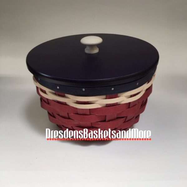 Longaberger 2011 Americana Small Ware Basket w/ Protector & Woodcrafts Lid*