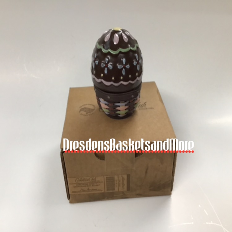 Longaberger 2012 Miniature Sweets - Chocolate Egg NIB