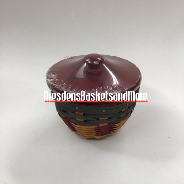 Longaberger 2008 American Celebrations 4" Bowl Basket w/ Protector & Lid