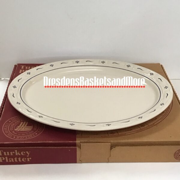 Longaberger Classic Blue Turkey Platter*