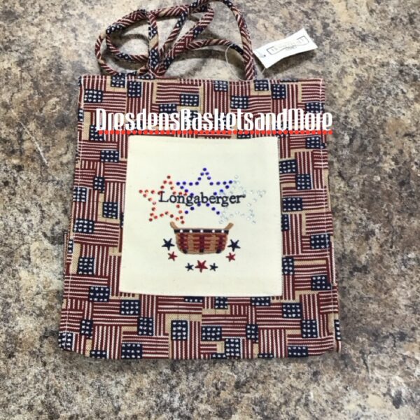 Old Glory Longaberger Rhinestone Tote Bag