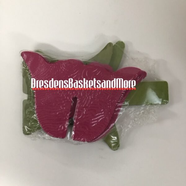 Longaberger Woodcraft 3D Bright Pink Rose NIP
