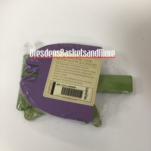 Longaberger Woodcraft 3D Lavender Tulip NIP