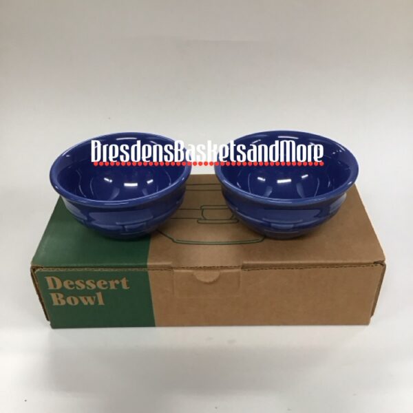 Longaberger Cornflower Dessert Bowls Set of 2 NIB