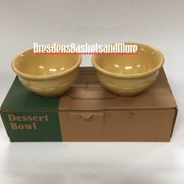 Longaberger Butternut Dessert Bowls Set of 2 NIB