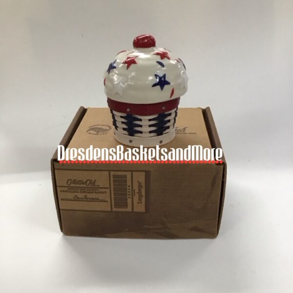 Longaberger 2012 Miniature Sweets - Americana Cupcake NIB
