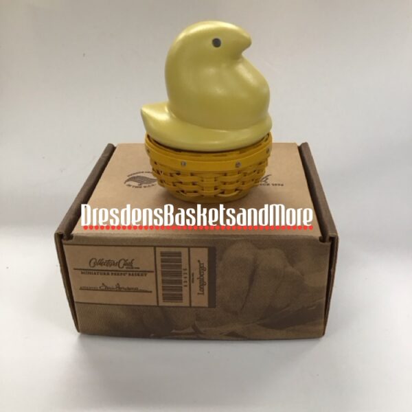Longaberger 2013 Miniature Sweets - Peeps Basket & Topper NIB