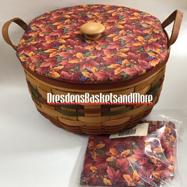 Longaberger 1995 Shades of Autumn Basket of Plenty Combo w/ Lid*