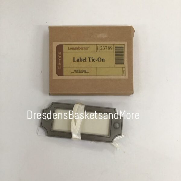 Label Longaberger Tie On