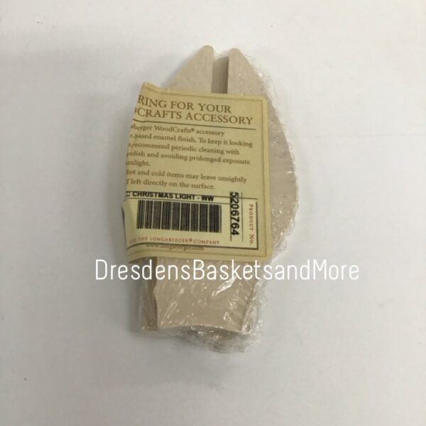 Longaberger Woodcrafts 3D Christmas Light White NIP