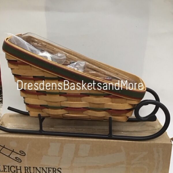 Longaberger 1997 Holiday Sleigh Basket Set