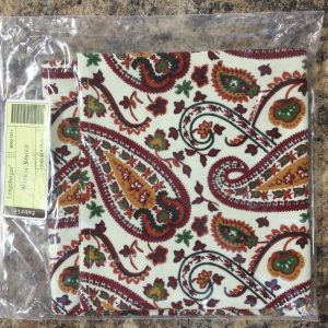 2 Placemats & 2 Napkins CHELSEA PAISLEY Longaberger new in bag 