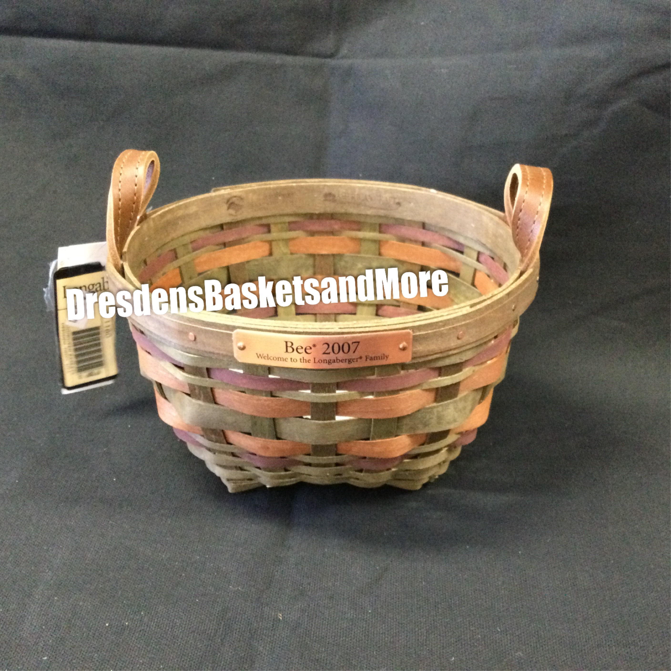 Longaberger~ Khaki Check Liner for Oval Muffin Basket New In Package