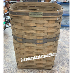 New Longaberger Large Oval Waste Basket Liner in Indigo
