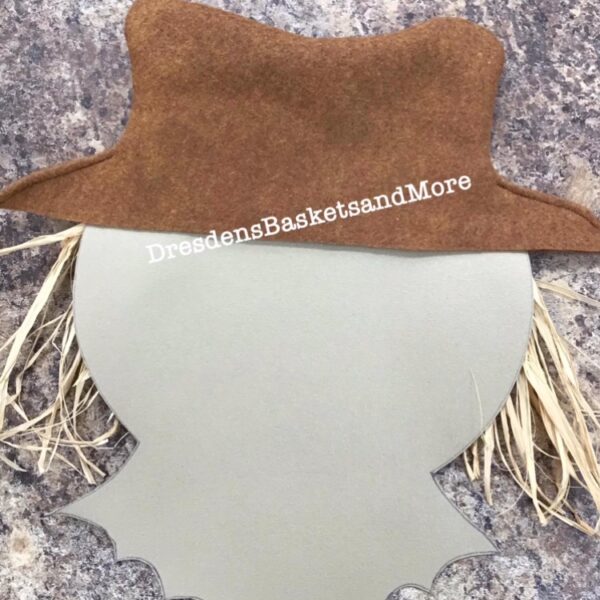 Scarecrow Large Face for the Large Wrought Iron Snowman Snowman Face
