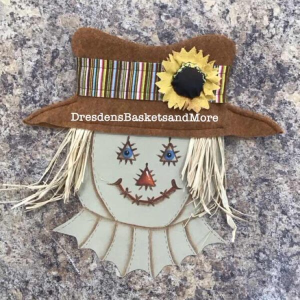 Scarecrow Small Face for the Small Wrought Iron Snowman Snowman Face