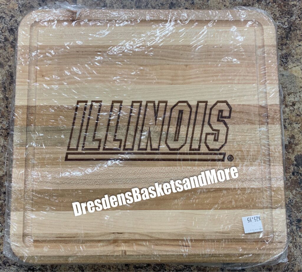 Illinois Collegiate Longaberger Cutting Board Dresden's Baskets and More