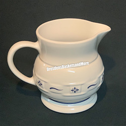 Longaberger Pottery 2 Quart / Large Size Milk Pitcher, Blue Pattern -  Parrott Marketing Group
