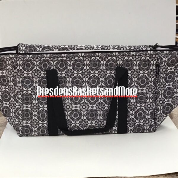 Stay Cool Large Longaberger Tote Black Medallion