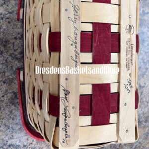 Fort Hood Longaberger 2007 Basket Fest Set Red Handled Signed