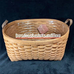 Longaberger Light Brown Large Rectangle Organizing Basket