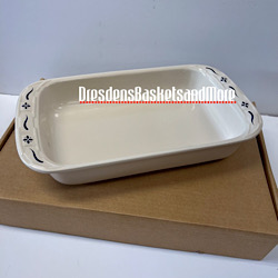 Blue Longaberger 2 Quart 11×7 Baking Dish – Dresden's Baskets and More