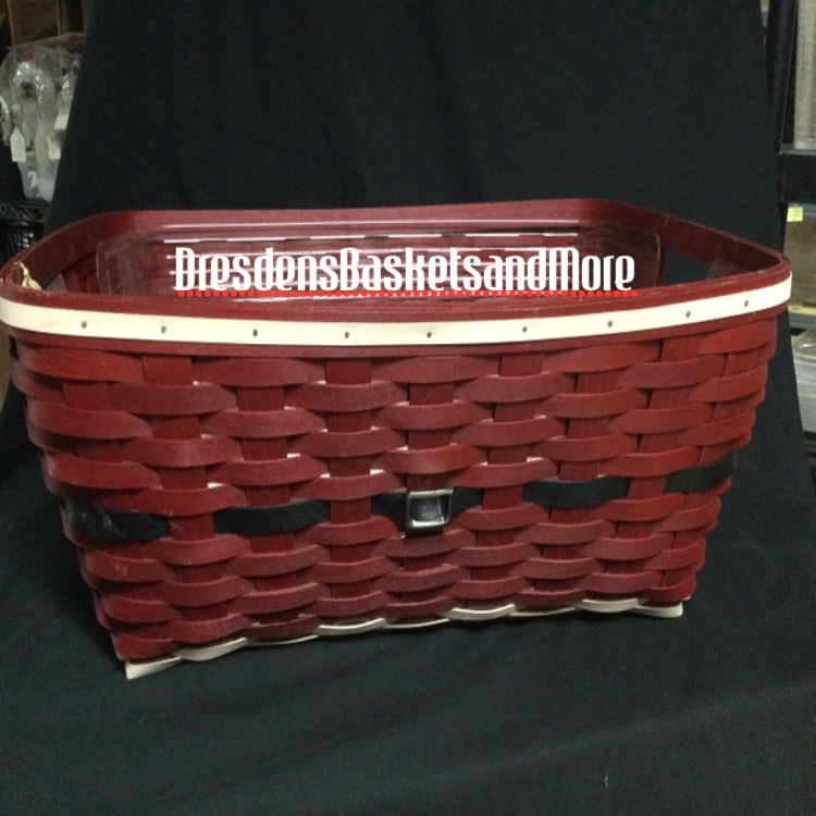 Santa Belly Longaberger Small Laundry Basket w/ Protector Dresden's