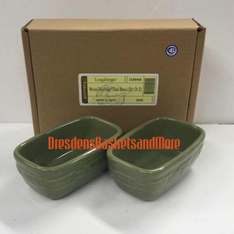 Longaberger Sage Mixing Bowl Set NEW IN BOX and USA – Dresden's