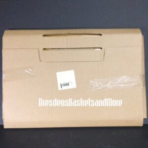 Longaberger Sort & Store Large Rectangle Storage Warm Brown Basket w/ Divided Protector & Lid