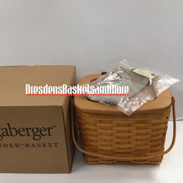 Longaberger 2001 Weekender Basket w/ Divided Protectors & Liner NIB