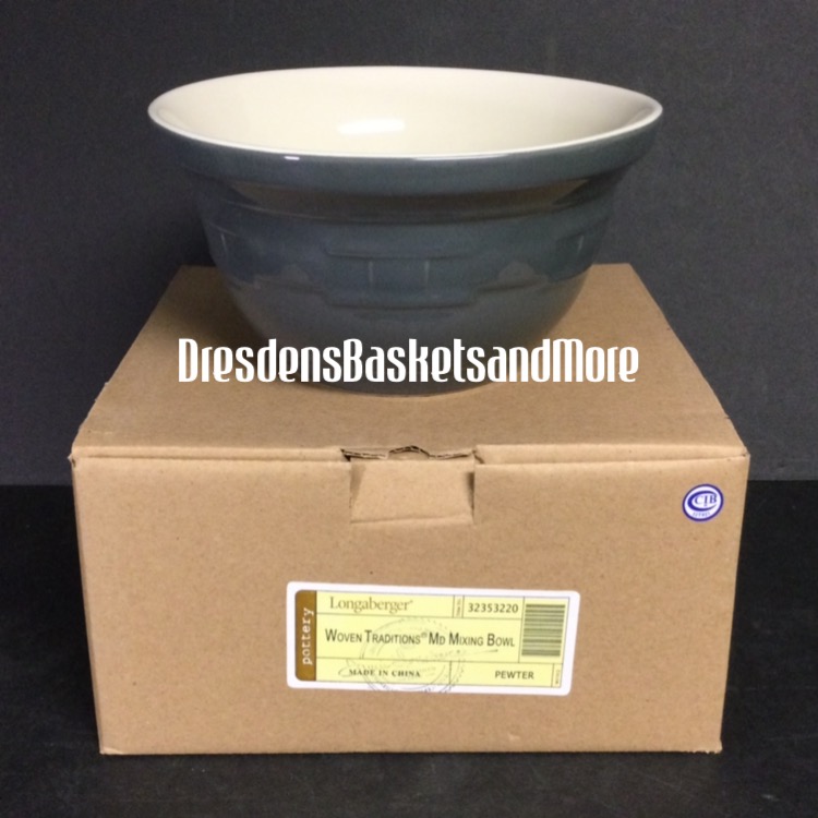 Longaberger Sage Mixing Bowl Set NEW IN BOX and USA – Dresden's