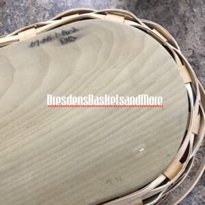 Longaberger Prototype Large Oval Market Natural/Red/Blue Basket w/ Protector