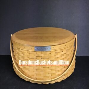 Longaberger 2003 Todd & Rachel Wedding Basket w/ Protector & Lid SIGNED