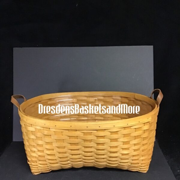 Blanket Longaberger Hostess Warm Brown Basket w/ Protector Dresden's