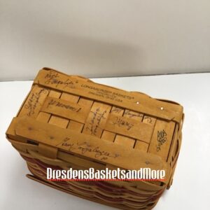 Longaberger 2000 Bee Award Basket w/ Protector SIGNED