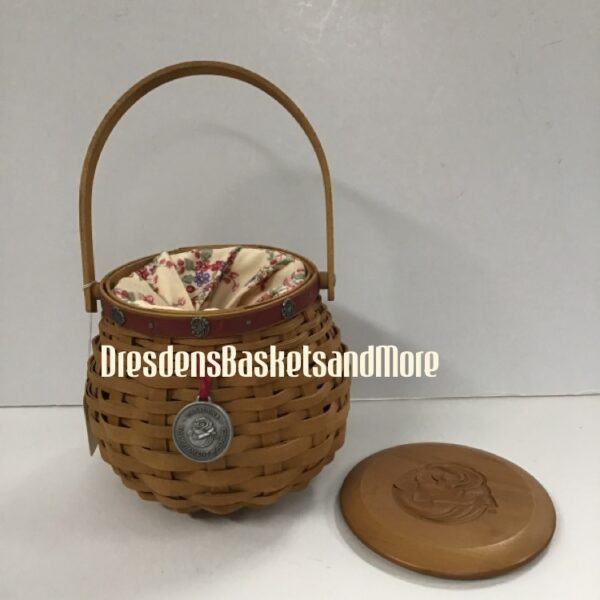Lavender Longaberger Woven Traditions Cake Basket Dresden's Baskets