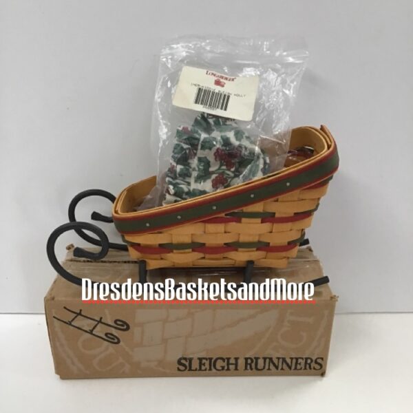 Traditions Longaberger 2002 Christmas Basket Set Green Dresden's