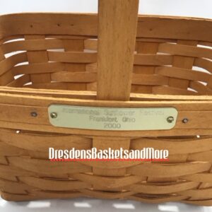 Longaberger 2000 International Sunflower Festival Frankfort, Ohio Spring Basket w/ Protector*