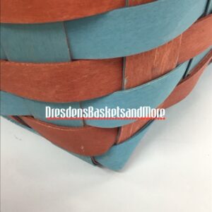 Longaberger 2011 Aqua/Orange Award Tote Basket w/ Protector RARE!!!***
