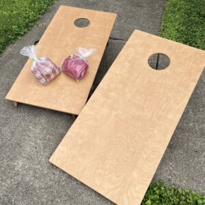 Longaberger Woodcrafts Cornhole Boards w/ Bags RARE