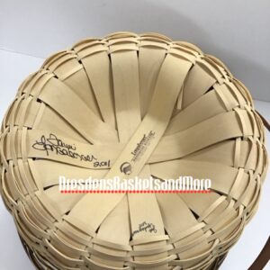 Longaberger 2011 Silent Auction Golden Fields Apple Basket SIGNED-RARE