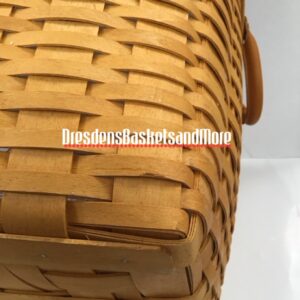 Longaberger 1999 Hostess File Classic Basket w/ Protector/Cap, Liner & Woodcrafts Lid*