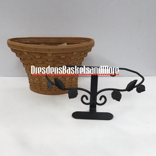 Longaberger 2005 At Home Garden Wall Vase Basket w/ Protector & WI Stand