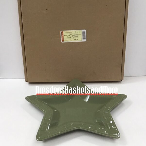 Longaberger Sage Star Platter NIB*