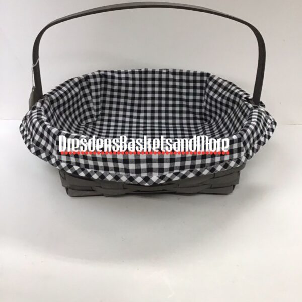 Fancy Round Pie Liner OTE Black and White Check